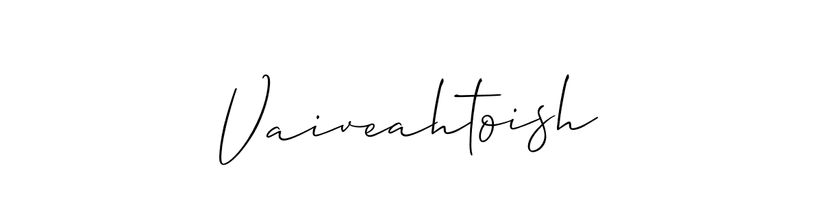 You should practise on your own different ways (Allison_Script) to write your name (Vaiveahtoish) in signature. don't let someone else do it for you. Vaiveahtoish signature style 2 images and pictures png