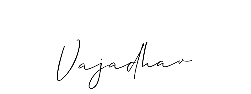 How to make Vajadhav signature? Allison_Script is a professional autograph style. Create handwritten signature for Vajadhav name. Vajadhav signature style 2 images and pictures png