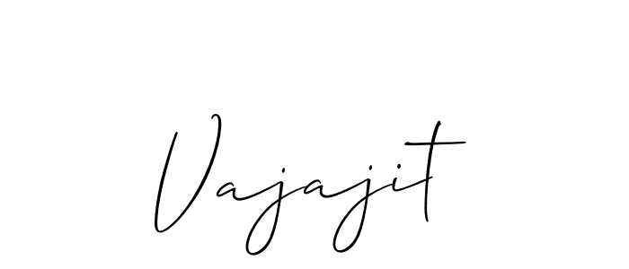 Design your own signature with our free online signature maker. With this signature software, you can create a handwritten (Allison_Script) signature for name Vajajit. Vajajit signature style 2 images and pictures png