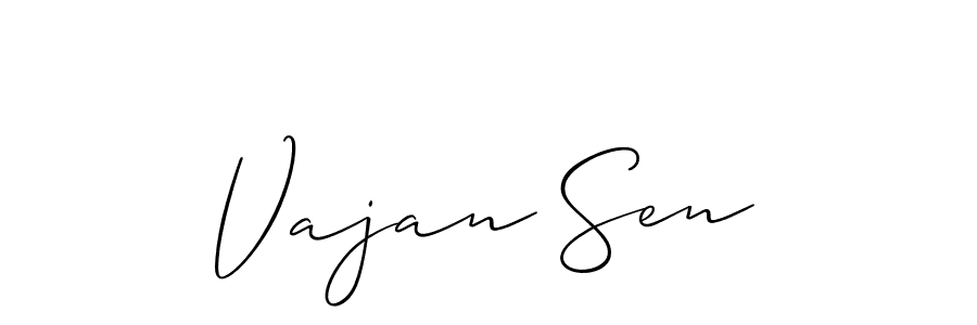 Make a short Vajan Sen signature style. Manage your documents anywhere anytime using Allison_Script. Create and add eSignatures, submit forms, share and send files easily. Vajan Sen signature style 2 images and pictures png