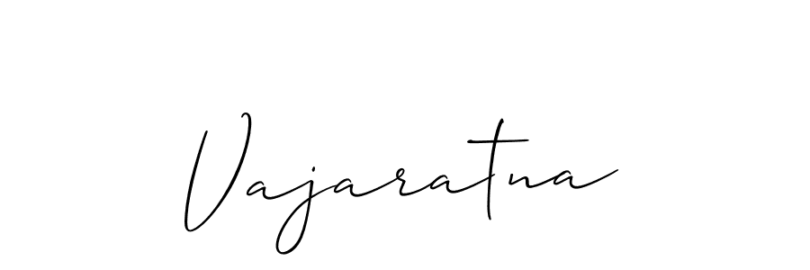 Also we have Vajaratna name is the best signature style. Create professional handwritten signature collection using Allison_Script autograph style. Vajaratna signature style 2 images and pictures png