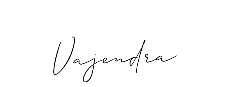 Use a signature maker to create a handwritten signature online. With this signature software, you can design (Allison_Script) your own signature for name Vajendra. Vajendra signature style 2 images and pictures png