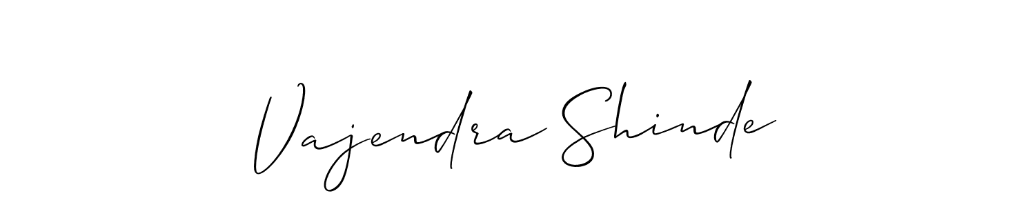 Create a beautiful signature design for name Vajendra Shinde. With this signature (Allison_Script) fonts, you can make a handwritten signature for free. Vajendra Shinde signature style 2 images and pictures png