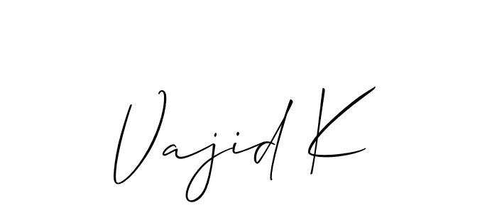 This is the best signature style for the Vajid K name. Also you like these signature font (Allison_Script). Mix name signature. Vajid K signature style 2 images and pictures png