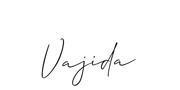 You should practise on your own different ways (Allison_Script) to write your name (Vajida) in signature. don't let someone else do it for you. Vajida signature style 2 images and pictures png