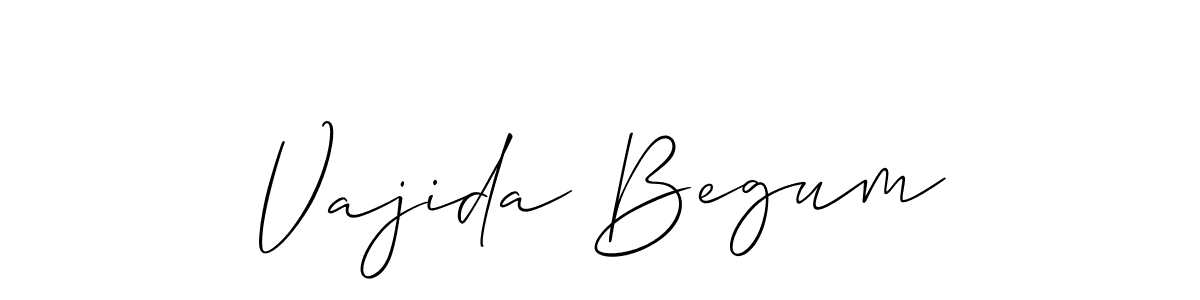 How to make Vajida Begum signature? Allison_Script is a professional autograph style. Create handwritten signature for Vajida Begum name. Vajida Begum signature style 2 images and pictures png