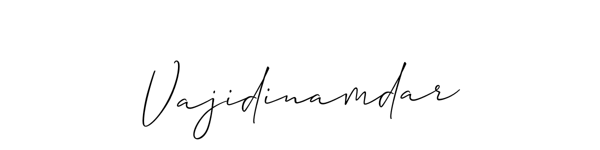 Similarly Allison_Script is the best handwritten signature design. Signature creator online .You can use it as an online autograph creator for name Vajidinamdar. Vajidinamdar signature style 2 images and pictures png