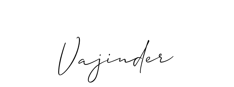 Best and Professional Signature Style for Vajinder. Allison_Script Best Signature Style Collection. Vajinder signature style 2 images and pictures png