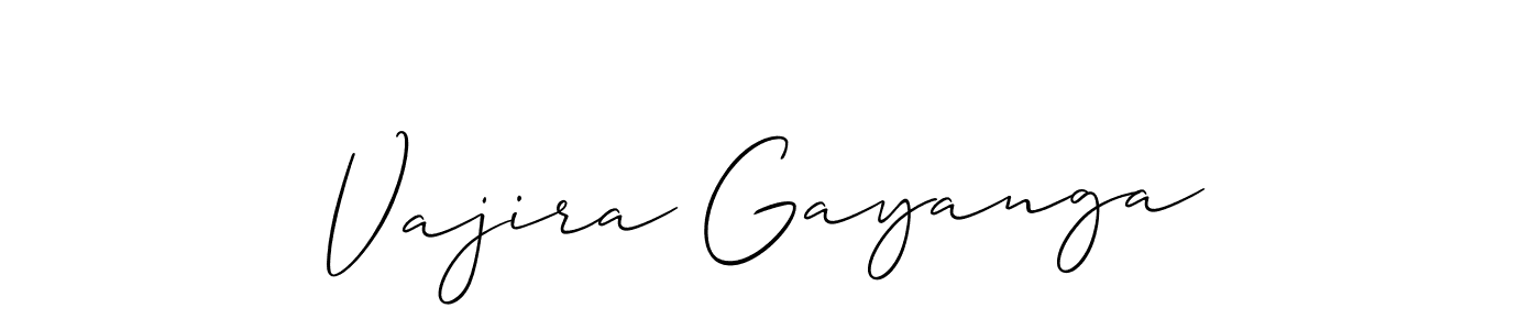 Also You can easily find your signature by using the search form. We will create Vajira Gayanga name handwritten signature images for you free of cost using Allison_Script sign style. Vajira Gayanga signature style 2 images and pictures png