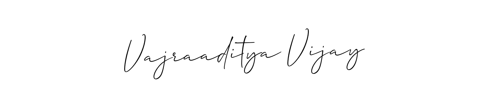 You can use this online signature creator to create a handwritten signature for the name Vajraaditya Vijay. This is the best online autograph maker. Vajraaditya Vijay signature style 2 images and pictures png