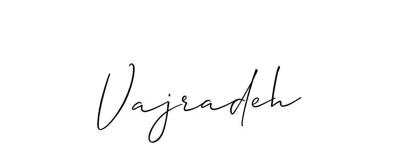 Also we have Vajradeh name is the best signature style. Create professional handwritten signature collection using Allison_Script autograph style. Vajradeh signature style 2 images and pictures png