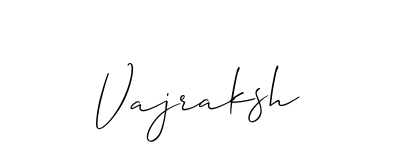 Use a signature maker to create a handwritten signature online. With this signature software, you can design (Allison_Script) your own signature for name Vajraksh. Vajraksh signature style 2 images and pictures png