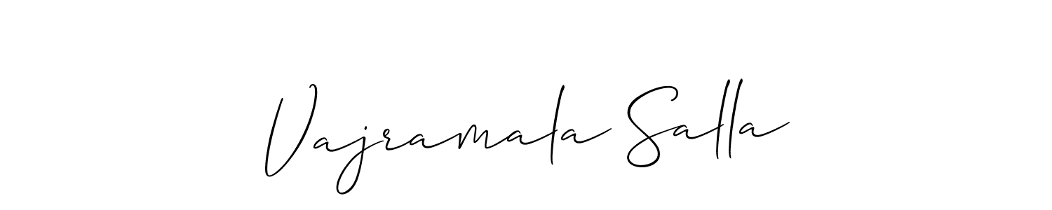 Check out images of Autograph of Vajramala Salla name. Actor Vajramala Salla Signature Style. Allison_Script is a professional sign style online. Vajramala Salla signature style 2 images and pictures png