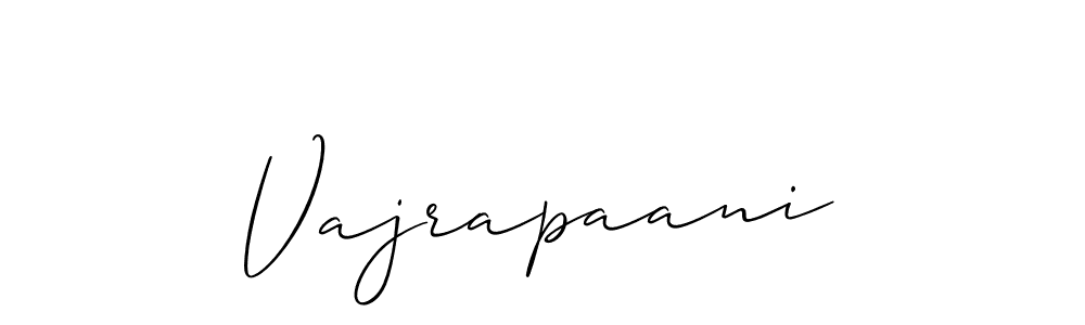 Also we have Vajrapaani name is the best signature style. Create professional handwritten signature collection using Allison_Script autograph style. Vajrapaani signature style 2 images and pictures png
