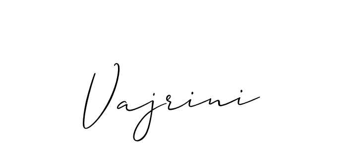 It looks lik you need a new signature style for name Vajrini. Design unique handwritten (Allison_Script) signature with our free signature maker in just a few clicks. Vajrini signature style 2 images and pictures png
