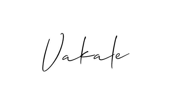 Also we have Vakale name is the best signature style. Create professional handwritten signature collection using Allison_Script autograph style. Vakale signature style 2 images and pictures png