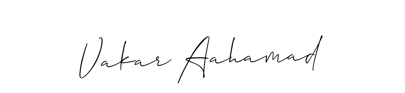 Allison_Script is a professional signature style that is perfect for those who want to add a touch of class to their signature. It is also a great choice for those who want to make their signature more unique. Get Vakar Aahamad name to fancy signature for free. Vakar Aahamad signature style 2 images and pictures png