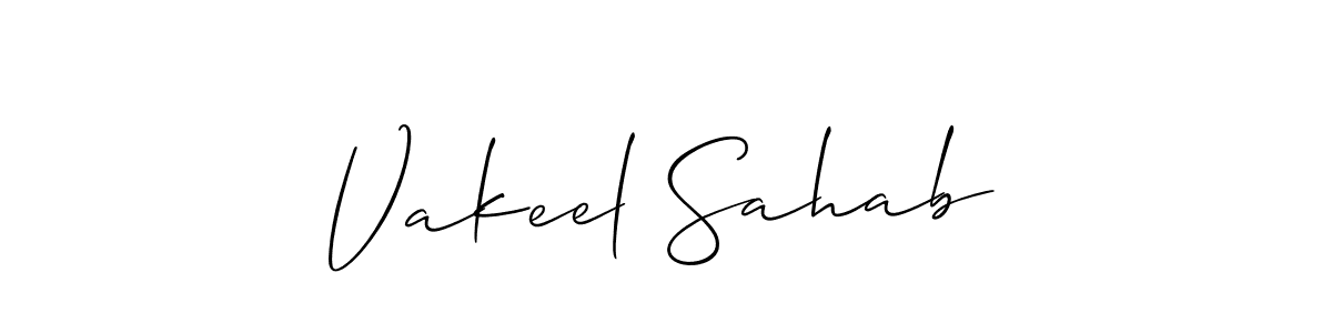 Make a short Vakeel Sahab signature style. Manage your documents anywhere anytime using Allison_Script. Create and add eSignatures, submit forms, share and send files easily. Vakeel Sahab signature style 2 images and pictures png