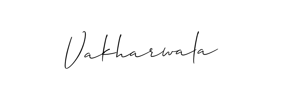 You should practise on your own different ways (Allison_Script) to write your name (Vakharwala) in signature. don't let someone else do it for you. Vakharwala signature style 2 images and pictures png
