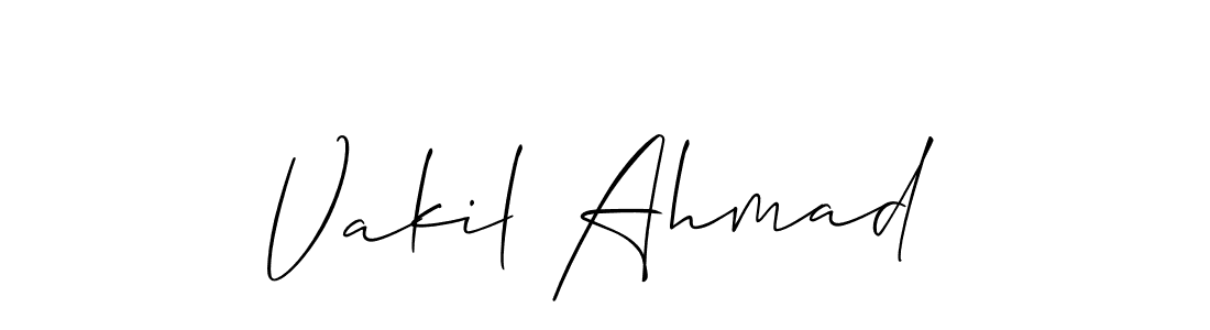 This is the best signature style for the Vakil Ahmad name. Also you like these signature font (Allison_Script). Mix name signature. Vakil Ahmad signature style 2 images and pictures png