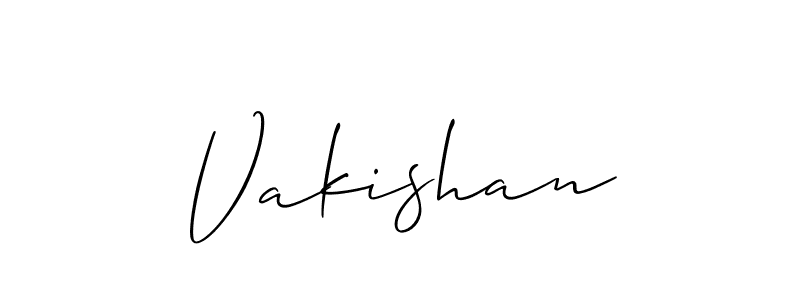 Vakishan stylish signature style. Best Handwritten Sign (Allison_Script) for my name. Handwritten Signature Collection Ideas for my name Vakishan. Vakishan signature style 2 images and pictures png