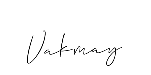 Vakmay stylish signature style. Best Handwritten Sign (Allison_Script) for my name. Handwritten Signature Collection Ideas for my name Vakmay. Vakmay signature style 2 images and pictures png