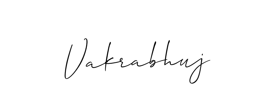 Make a beautiful signature design for name Vakrabhuj. With this signature (Allison_Script) style, you can create a handwritten signature for free. Vakrabhuj signature style 2 images and pictures png