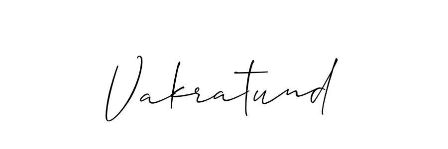 Also we have Vakratund name is the best signature style. Create professional handwritten signature collection using Allison_Script autograph style. Vakratund signature style 2 images and pictures png