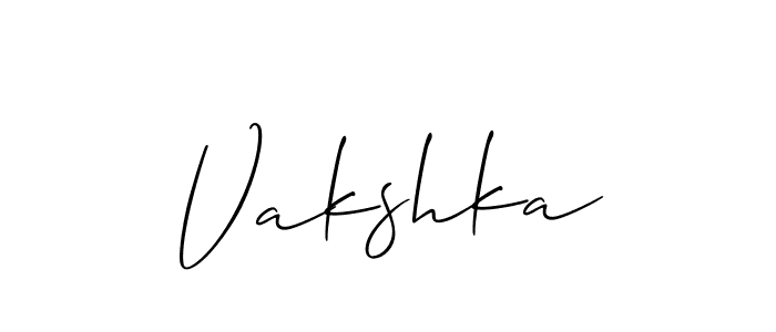 Also we have Vakshka name is the best signature style. Create professional handwritten signature collection using Allison_Script autograph style. Vakshka signature style 2 images and pictures png
