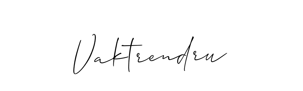 It looks lik you need a new signature style for name Vaktrendru. Design unique handwritten (Allison_Script) signature with our free signature maker in just a few clicks. Vaktrendru signature style 2 images and pictures png