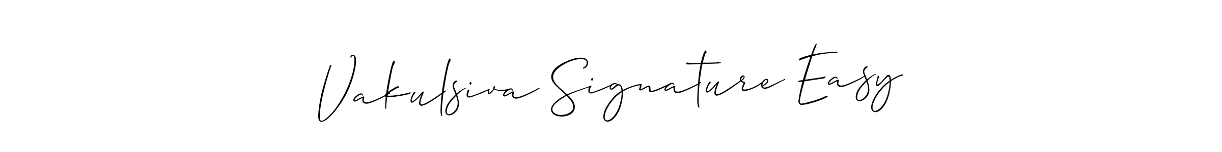 How to make Vakulsiva Signature Easy name signature. Use Allison_Script style for creating short signs online. This is the latest handwritten sign. Vakulsiva Signature Easy signature style 2 images and pictures png