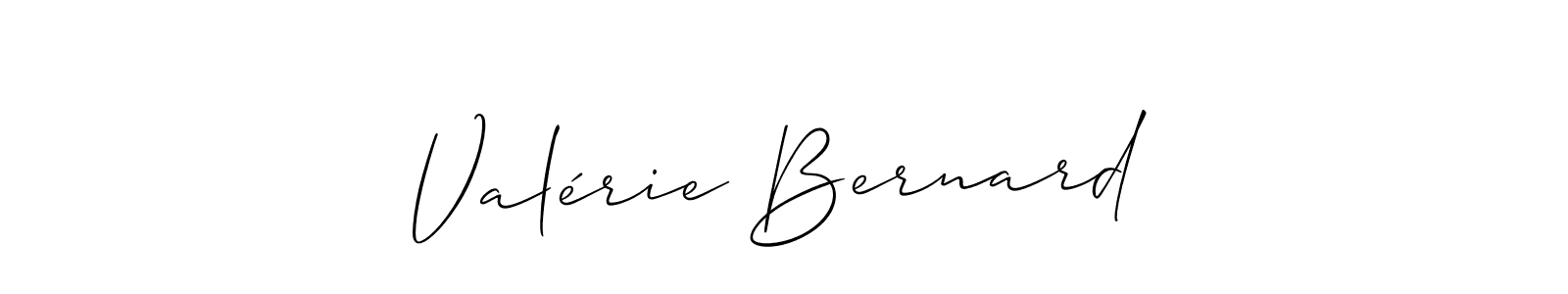 The best way (Allison_Script) to make a short signature is to pick only two or three words in your name. The name Valérie Bernard include a total of six letters. For converting this name. Valérie Bernard signature style 2 images and pictures png