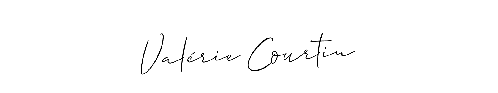 Also we have Valérie Courtin name is the best signature style. Create professional handwritten signature collection using Allison_Script autograph style. Valérie Courtin signature style 2 images and pictures png