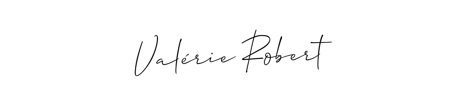 Valérie Robert stylish signature style. Best Handwritten Sign (Allison_Script) for my name. Handwritten Signature Collection Ideas for my name Valérie Robert. Valérie Robert signature style 2 images and pictures png