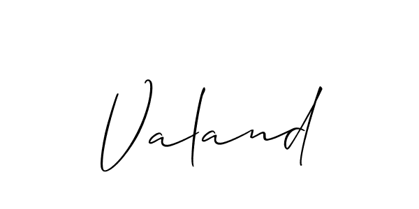 Also You can easily find your signature by using the search form. We will create Valand name handwritten signature images for you free of cost using Allison_Script sign style. Valand signature style 2 images and pictures png