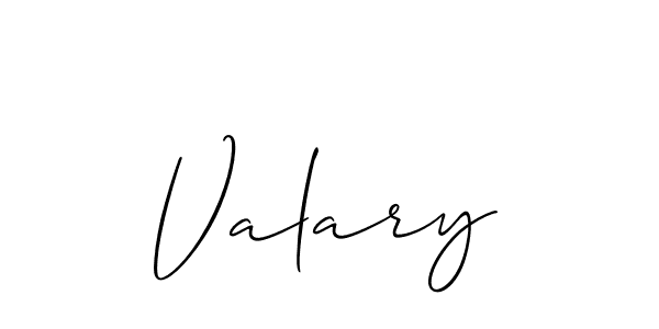 Best and Professional Signature Style for Valary. Allison_Script Best Signature Style Collection. Valary signature style 2 images and pictures png