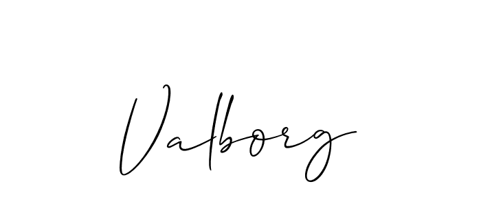 Once you've used our free online signature maker to create your best signature Allison_Script style, it's time to enjoy all of the benefits that Valborg name signing documents. Valborg signature style 2 images and pictures png