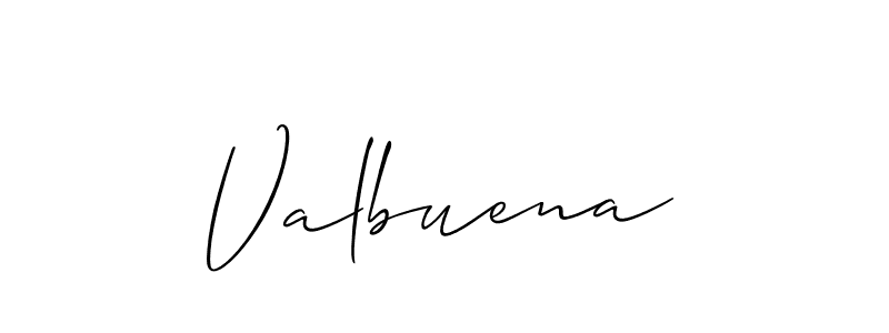You should practise on your own different ways (Allison_Script) to write your name (Valbuena) in signature. don't let someone else do it for you. Valbuena signature style 2 images and pictures png