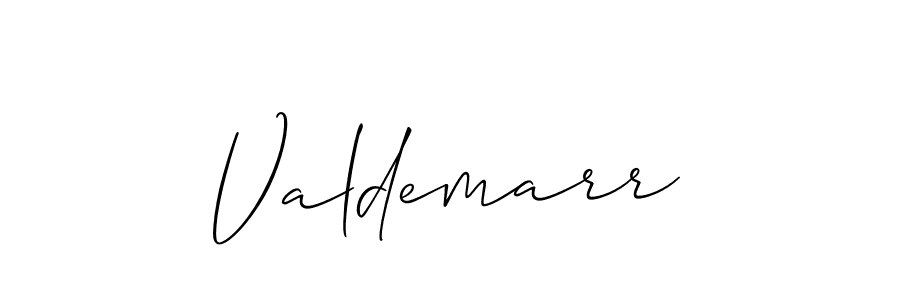 The best way (Allison_Script) to make a short signature is to pick only two or three words in your name. The name Valdemarr include a total of six letters. For converting this name. Valdemarr signature style 2 images and pictures png