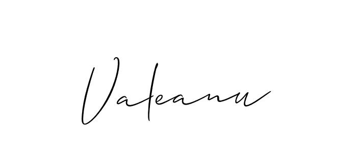 Also we have Valeanu name is the best signature style. Create professional handwritten signature collection using Allison_Script autograph style. Valeanu signature style 2 images and pictures png