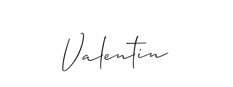 Also we have Valentin name is the best signature style. Create professional handwritten signature collection using Allison_Script autograph style. Valentin signature style 2 images and pictures png