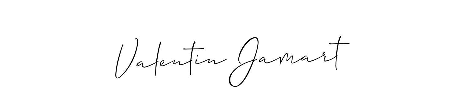 It looks lik you need a new signature style for name Valentin Jamart. Design unique handwritten (Allison_Script) signature with our free signature maker in just a few clicks. Valentin Jamart signature style 2 images and pictures png