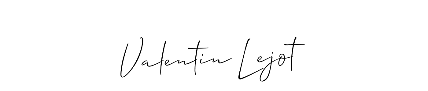 It looks lik you need a new signature style for name Valentin Lejot. Design unique handwritten (Allison_Script) signature with our free signature maker in just a few clicks. Valentin Lejot signature style 2 images and pictures png