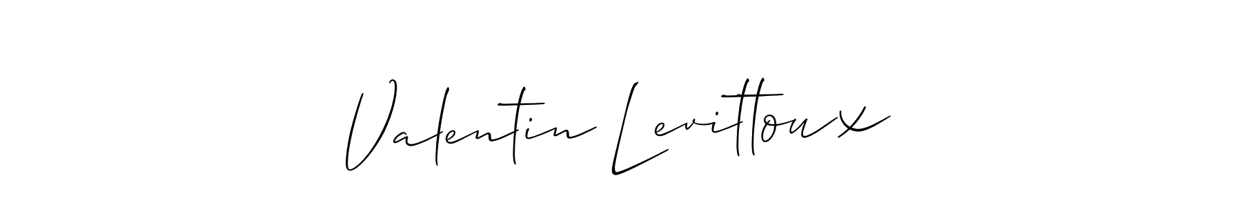 Also we have Valentin Levittoux name is the best signature style. Create professional handwritten signature collection using Allison_Script autograph style. Valentin Levittoux signature style 2 images and pictures png