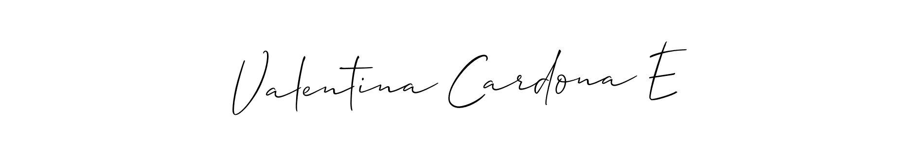 Make a beautiful signature design for name Valentina Cardona E. Use this online signature maker to create a handwritten signature for free. Valentina Cardona E signature style 2 images and pictures png