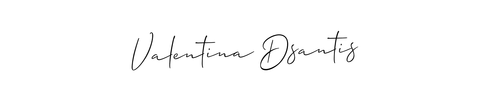 How to make Valentina Dsantis signature? Allison_Script is a professional autograph style. Create handwritten signature for Valentina Dsantis name. Valentina Dsantis signature style 2 images and pictures png