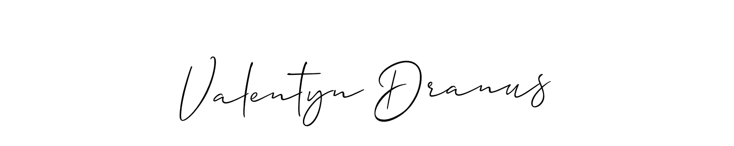 Similarly Allison_Script is the best handwritten signature design. Signature creator online .You can use it as an online autograph creator for name Valentyn Dranus. Valentyn Dranus signature style 2 images and pictures png