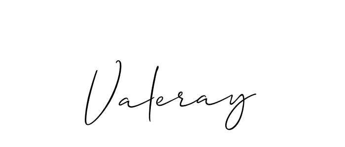 Also You can easily find your signature by using the search form. We will create Valeray name handwritten signature images for you free of cost using Allison_Script sign style. Valeray signature style 2 images and pictures png