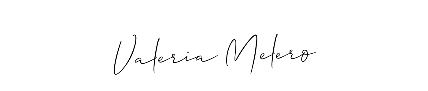 The best way (Allison_Script) to make a short signature is to pick only two or three words in your name. The name Valeria Melero include a total of six letters. For converting this name. Valeria Melero signature style 2 images and pictures png