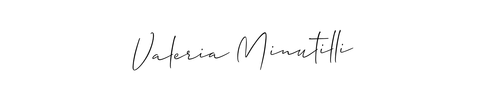 Make a beautiful signature design for name Valeria Minutilli. Use this online signature maker to create a handwritten signature for free. Valeria Minutilli signature style 2 images and pictures png